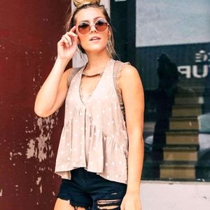 Daytrip Women's Polka Dot Top Size M